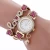 Import watch Fashion PU belt winding bracelet watch from China