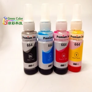 Water based T664 dye ink use for EpsonL110/L395/L220/L200/L380/L365/L575/L375/L455/L565/L1455/L475/L655/L656/L606/L310/L1300/L49