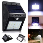 Waterproof 20 led Solar Powered Wall Mounted Light,PIR Motion Sensor 20LED Solar Led Wall Lamp For Outdoor wall