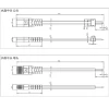 Waterproof plug male and female connector connection line LED power supply industrial mother and child quick plug wire connector