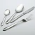 Import wedding cake cheese steak knife and server set stainless steel gold flatware honey spoon fork cutlery set from China