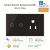 Import Weiwo UK Plug EU 1/2/3 Gang Wall Touch Smart switch Panel Remote Control Wireless Light Switch Panel Plate Work with Alexa/nest from China