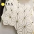 Import white gold triangle stone kitchen bathroom wall mosaic tile backsplash stainless steel brass copper metal waterjet mosaic tile from China