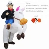 White Horse Cowboy Adult Inflatable Air Costumes Mascots And Mascotte Anime Cosplay Halloween Costume For Women