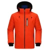 Wholesale 100% Polyester Waterproof Breathable Thermal Ski Jacket Windproof Snowproof Men Snowboard Jacket Snow wear