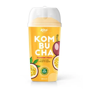 Wholesale 360ml Bottled Organic Fermented Pear and CBD Ginger Kombucha Tea Drinks