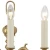 Import Wholesale american style 3 arms antique bronze candle simple wall lamp from China