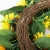 Import wholesale cheap luxury yellow 50cm sunflower decorative flowers wreaths from China