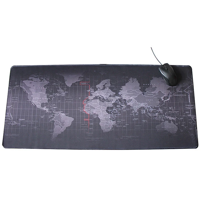 Wholesale Cheap Sublimation Design World Map Rubber Non-slip Game Mouse Pad