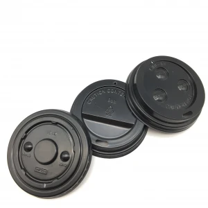 wholesale coffee lid for paper cups material PP plastic lids and PET plastic paper cup coffee lids