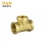 Import Wholesale Copper Female Tee Plumbing Fitting 1/2in 1inch 2inch Brass Tee Equal Tee for Copper Pipe Brass fittings from China