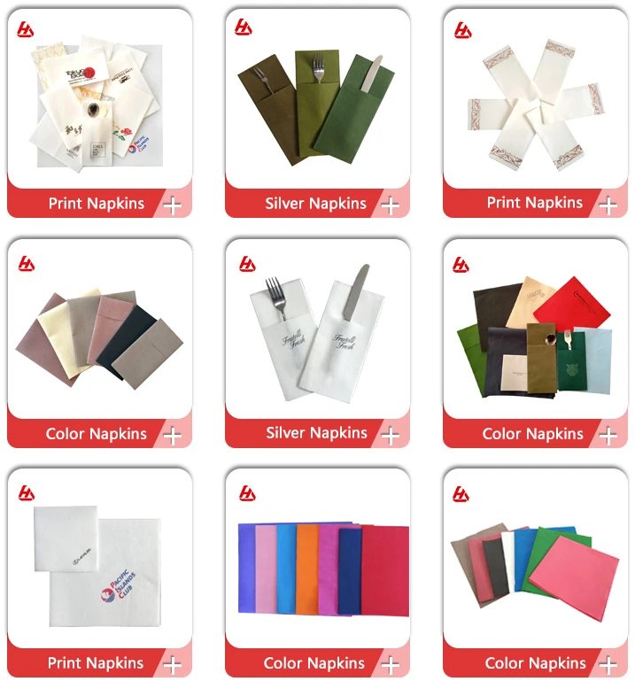 Wholesale Custom Customisable Cloth Napkins Airlaid Napkin Christmas Paper Towels Tisu Pecete Servilleta