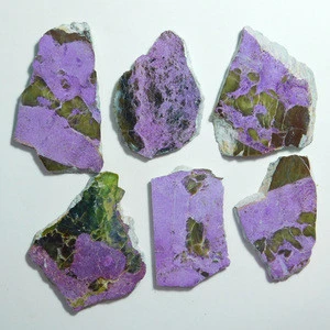 Wholesale Good Quality Natural Purple Stichtite Slice Rough Loose Gemstone
