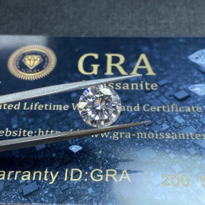 Wholesale Grown Moissanite GRA certificate Loose  Diamond stone 1cts  VVS1 D color moissanite diamond price per carat