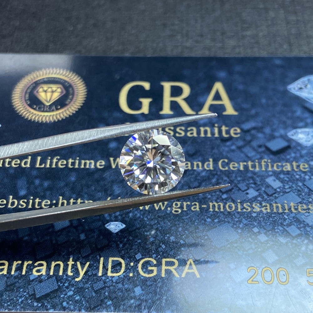 Wholesale Grown Moissanite GRA certificate Loose  Diamond stone 1cts  VVS1 D color moissanite diamond price per carat