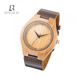 Wholesale Handcrafted Wood Original Watches With Band Custom Logo Digital Design Your Own Bamboo Wood Watch