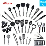 Wholesale Hot Silicone Stainless Steel Kitchen Accessories,Nylon Kitchen Utensils Cooking Set