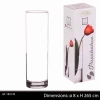 wholesale indoor home decorative clear or  many color cylinder murano glass vase