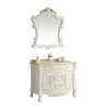 Wholesale Luxury Oem Design  Hotel Furniture Mdf Led  Floor Mounted Modern Bathroom Vanity Cabinet Set