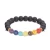 Import Wholesale Natural Stone Lava Healing 7 Color Chakra Necklace Earring Bracelet Jewelry Set from China