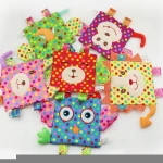 wholesale new stuffed animal baby comforter soft baby toys infant towel stuffed baby comforter toys