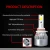 Import Wholesale price auto head light bulbs car headlamp kits 6000k h4 h7 h11 c6 led headlights from China