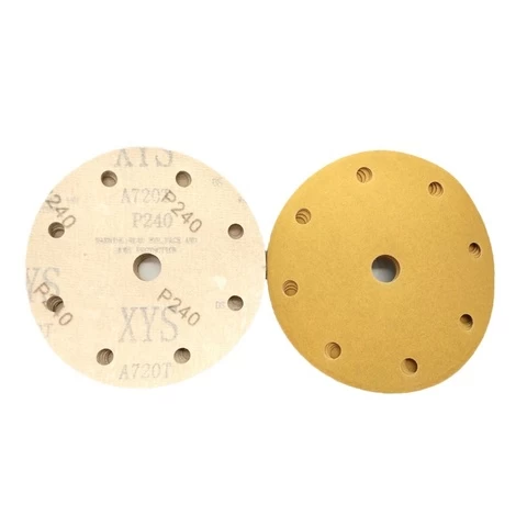 Wholesale price quality 5 inch 6 holes/ 6 inch 9 holes car abrasive sanding disc sand paper