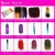 Import wholesale private label micro pre braided african synthetic hair extensions colored ombre crochet box braids hair from China