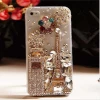 Wholesale shockproof transparent phone cover for samsung rhinestone cell phone case for iphone X