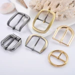 Wholesale Silver Metal Belt Buckle Personalized Men Pin Buckle Belt Design Manufacturer Custom Belt Buckle Logo Metal