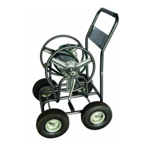 Wholesale Stainless Steel Water Hose Reel With 4 Wheel Cart 5/8&quot; 100m Garden Tools