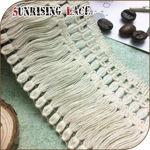 Wholesale Various Natural White Crochet Cotton Carpet Tassel Fringe