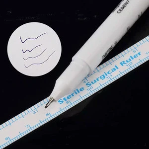 Wholesale waterproof Surgical Safe Skin Marker Pen position pen With 0.5mm Metal tip