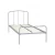 Import Wholesale white Wrought Iron Children Single Bed Cheap Beds from China