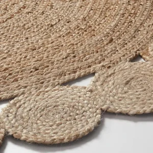 Wholesale With Best Price Round Natural Sedge Rug For Home Decoration, Handmade From Vietnam Water Hyacinth