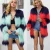 Import Winter Clothes With Stripe Black Red Fur Coat Jackets Women And Girls Faux Fur Coat from China
