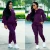 Import Winter custom logo womens two piece casual jogging wear plain sweat suits from China