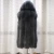 Import Winter Warm Hooded Real Fox Fur Vest Women Coats from China