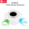Wireless Home Security 2 in 1 Combine smoke detector and carbon monoxide alarm ACJ-500COM