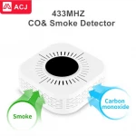 Wireless Home Security 2 in 1 Combine smoke detector and carbon monoxide alarm ACJ-500COM