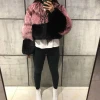 women high quality patchwork stand collar real fox fur coat ladies long sleeve natural fox fur jacket