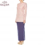Womens Suit Custom Long Sleeve Tracksuit Islamic Clothing Beautiful Leopard Print Ladies Sport Wear Baju Kurung Muslim Dress