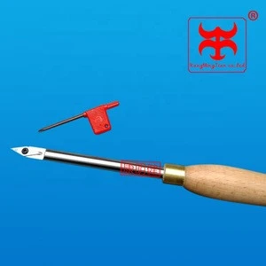 Woodturning Tools- tools Wood Finisher Turning Tool with Mid Size Replaceable Carbide Insert Wood Handle for Woodworking-RD:12