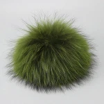 XR15 Fur Pompom For Hat Real Raccoon Fur Pom Poms