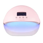 XZMUV professional OEM 50w fish mouth led nail lamp pink gel nail dryer machine nail table lamp led