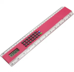yiwu promotional cheap 30cm  long ruler kids cute transparent calculator toys for kids