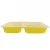 Import 30oz Rectangle Yellowish White/Clear PP Microwave Disposable Takeaway Plastic Food Containers from China