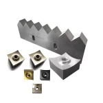 34x34mm M12 single shaft tire shredder blade zerma shredder knife ZERMA shredder knife