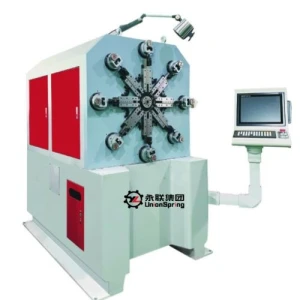 Flat wire spring machine, CNC Metal Wire Spring Former Machine With Wire Rotation and Camless