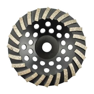 Wholesale Custom High Wear-resistant 7" Laser Welding Segment Turbo Cup Wheel for concrete